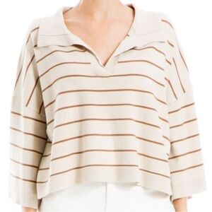 Max Studio Stripped Top